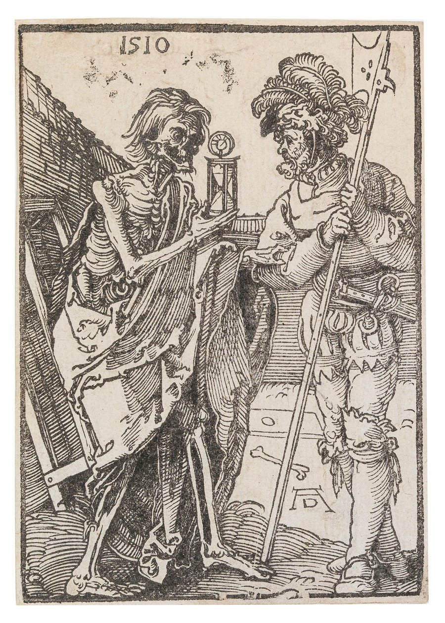 Dood en Lansquenet, 1510 door Albrecht Dürer