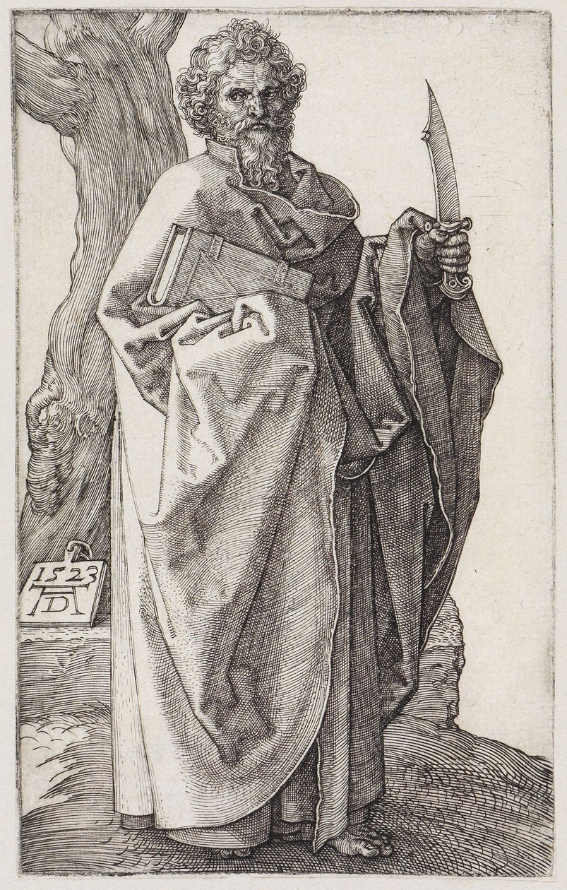 De apostel Bartholomeüs door Albrecht Dürer