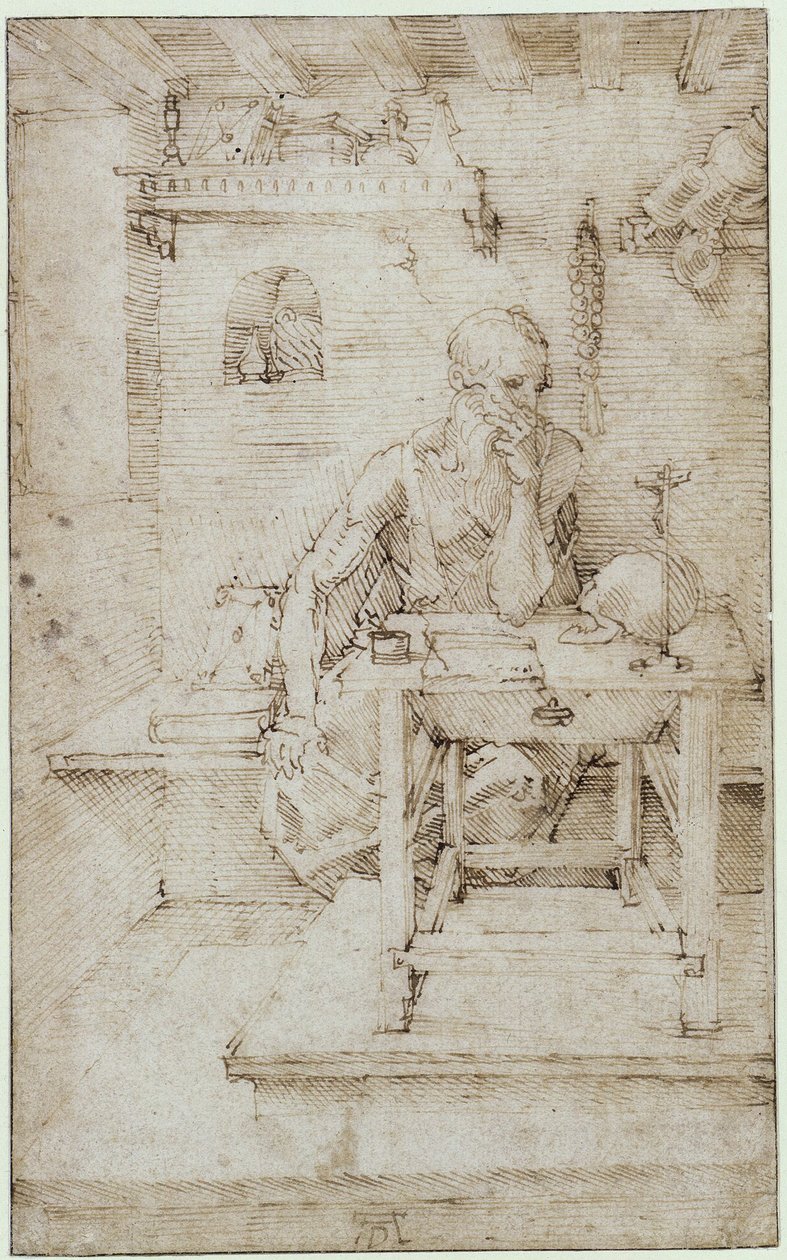 De heilige Hiëronymus door Albrecht Dürer