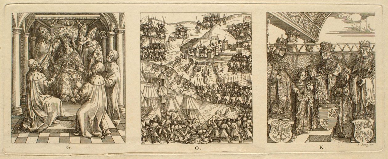 Detail G, O, K door Albrecht Dürer