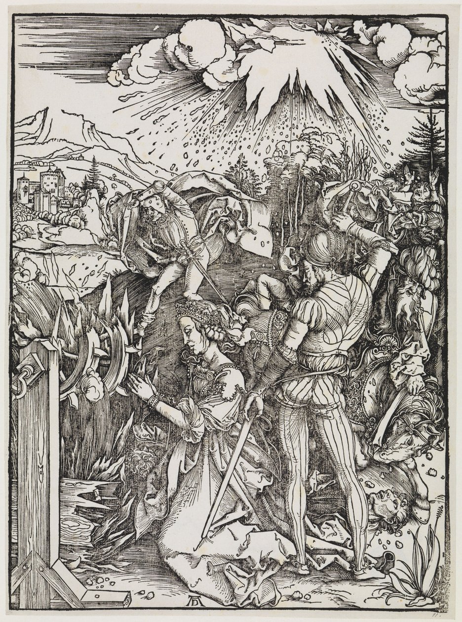 De onthoofding van de heilige Catharina door Albrecht Dürer