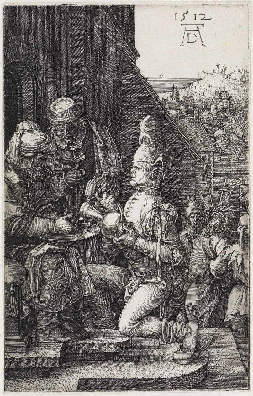 Pilatus wast zijn handen door Albrecht Dürer