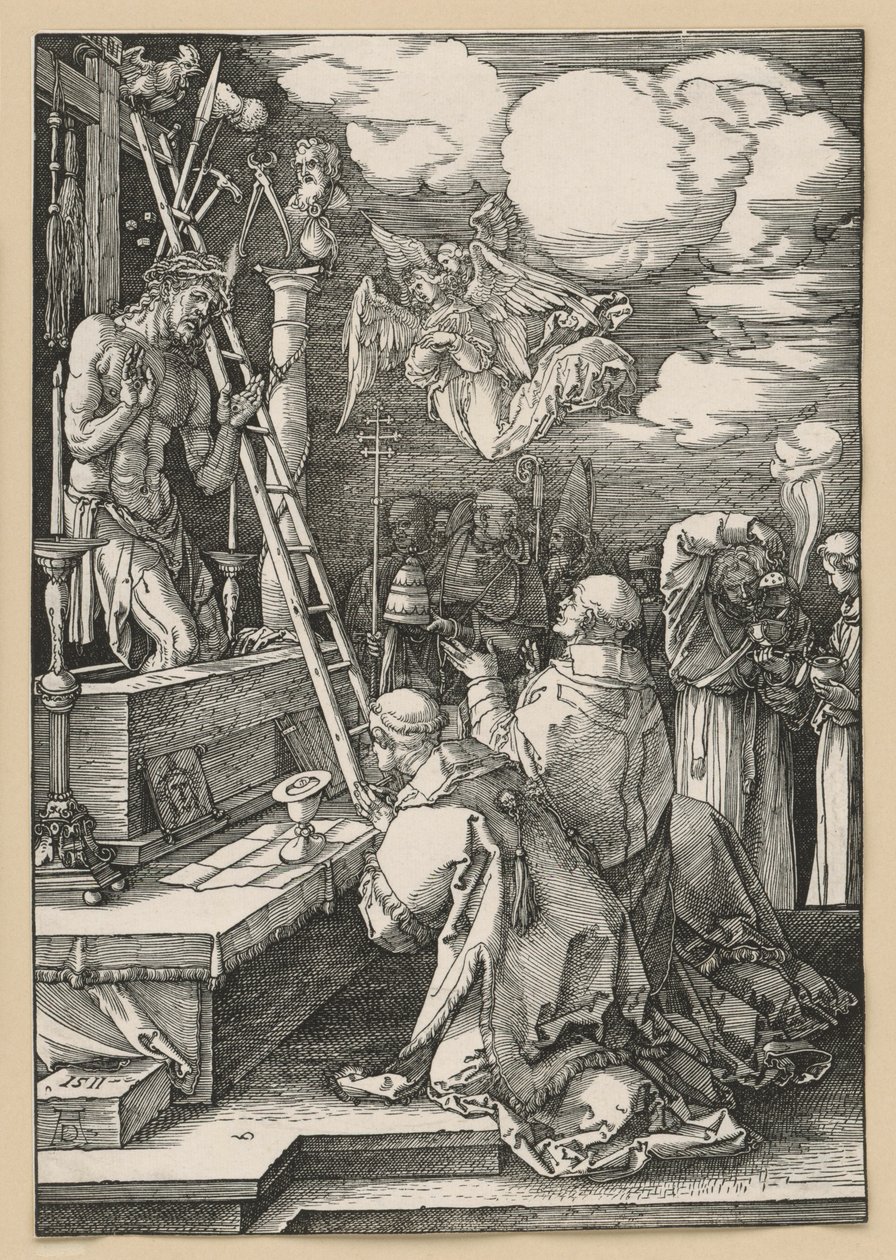 De mis van de heilige Gregorius door Albrecht Dürer