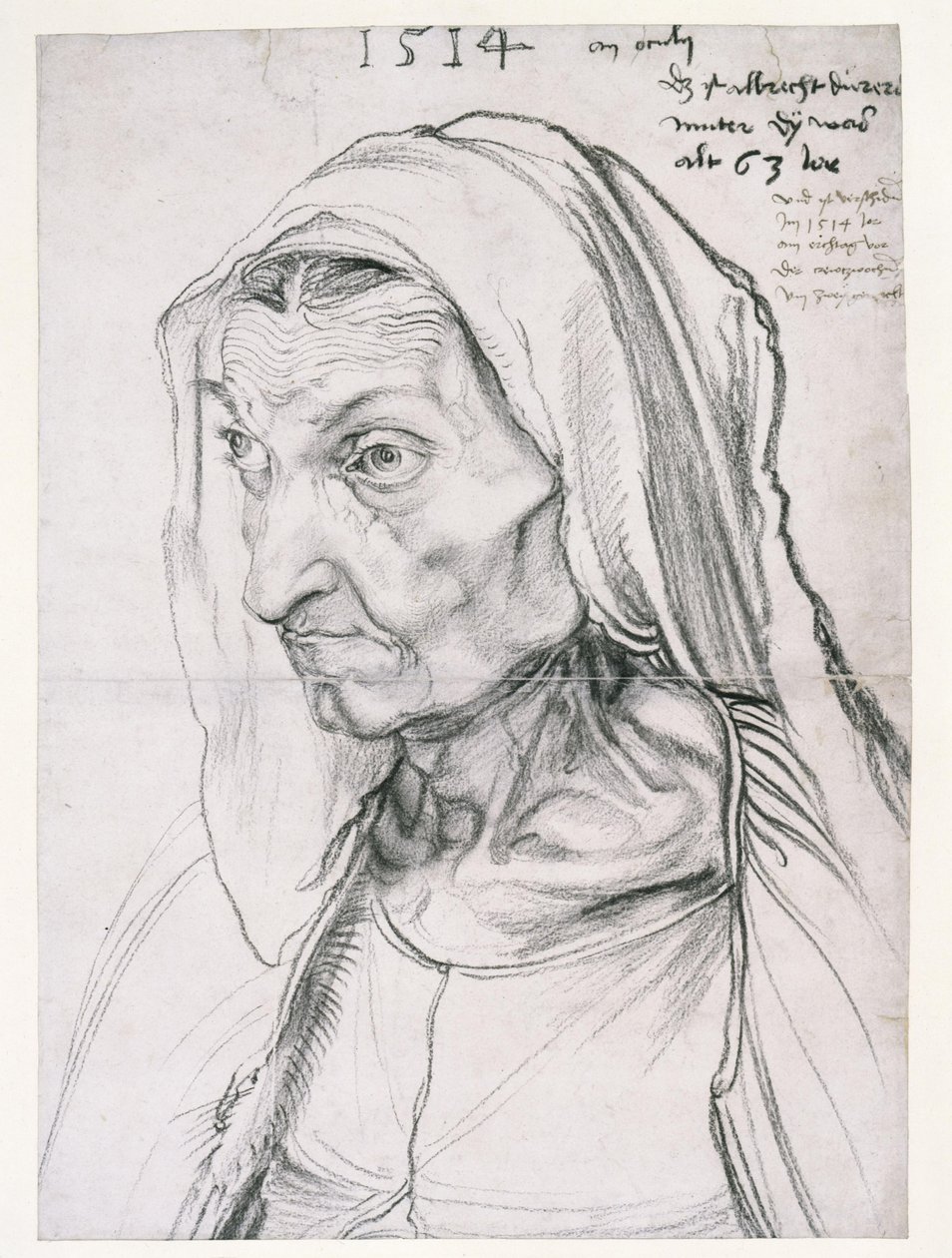 De moeder van de kunstenaar door Albrecht Dürer
