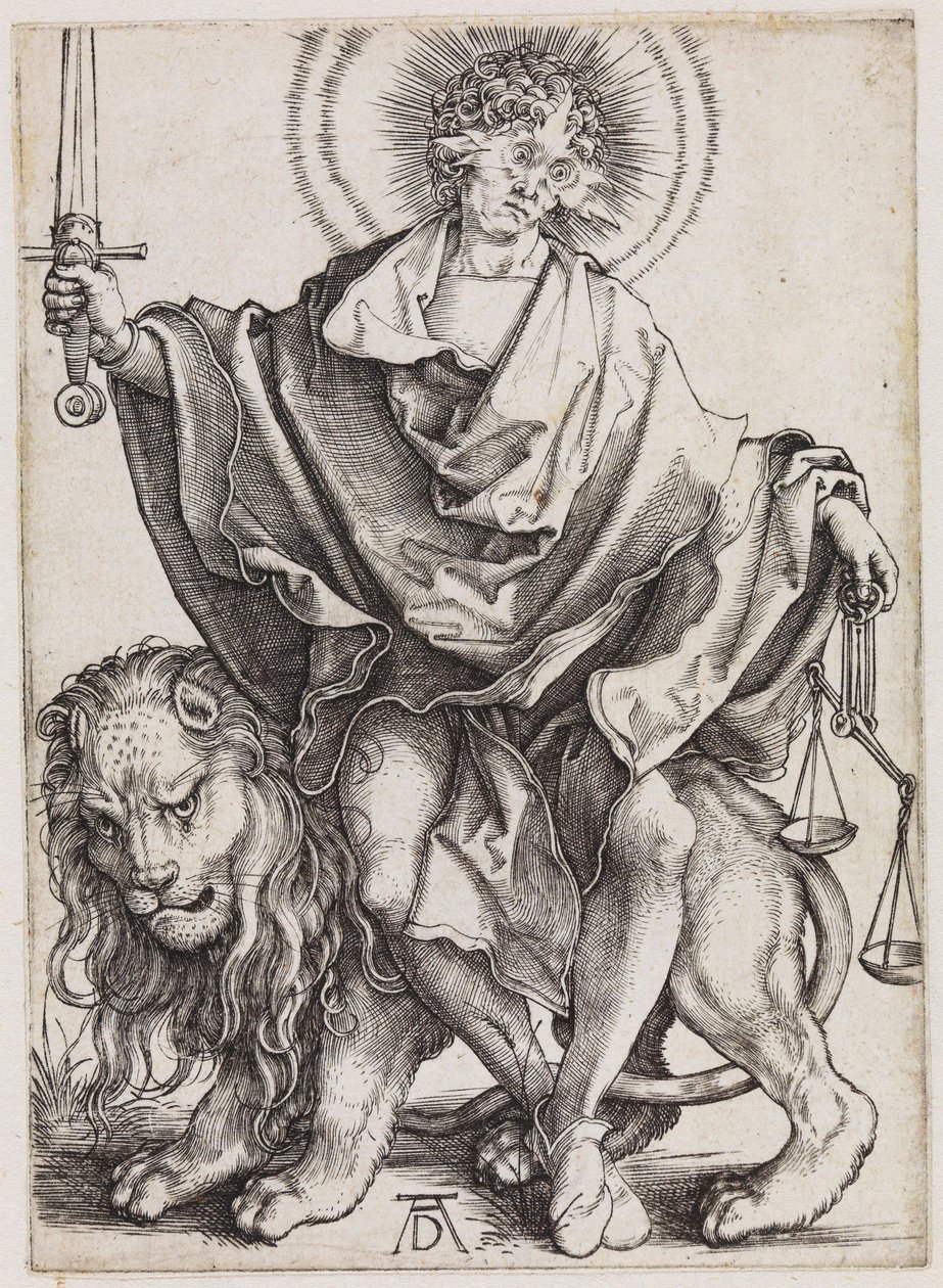 De zon der gerechtigheid (Sol Justitiae) door Albrecht Dürer