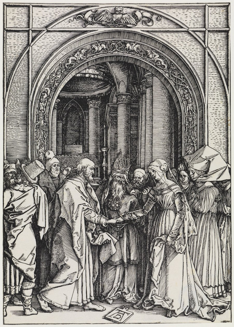 De verloving van de Maagd Maria door Albrecht Dürer