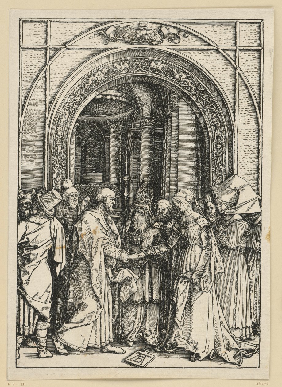 De verloving van Maria (Leven van Maria) door Albrecht Dürer