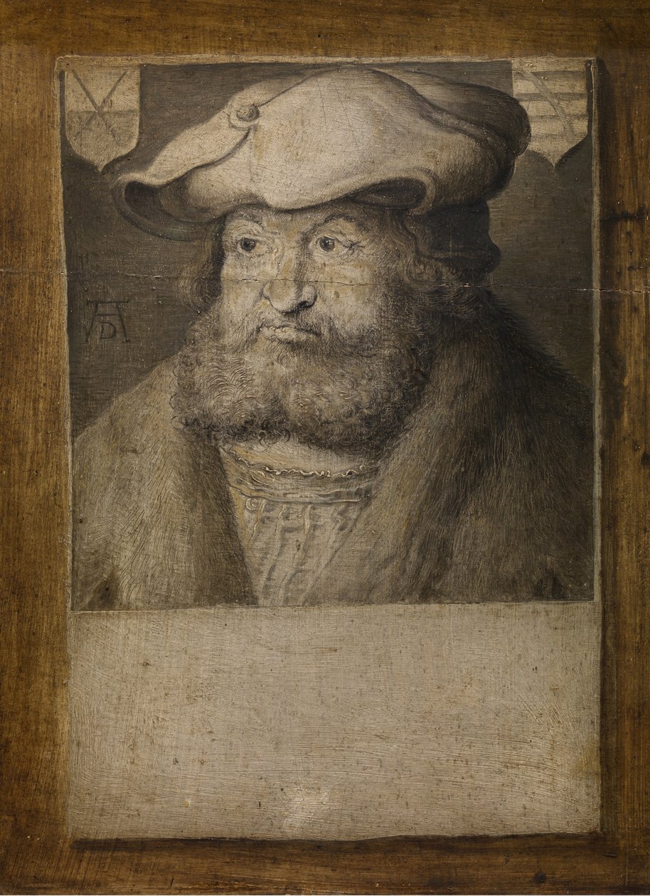 Dutch: De Saksische keurvorst Frederik III The Saxon Elector Frederick III door Albrecht Dürer