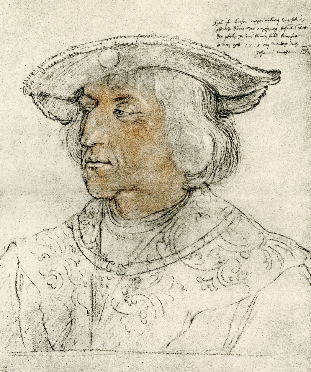 Keizer Maximiliaan I door Albrecht Dürer