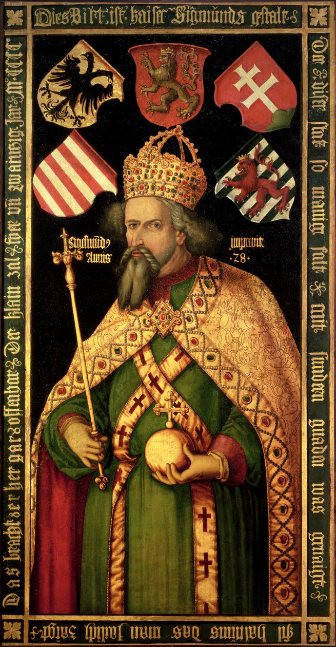 Keizer Sigismund, Heilige Roomse Keizer, Koning van Hongarije en Bohemen, ca. 1600 door Albrecht Dürer