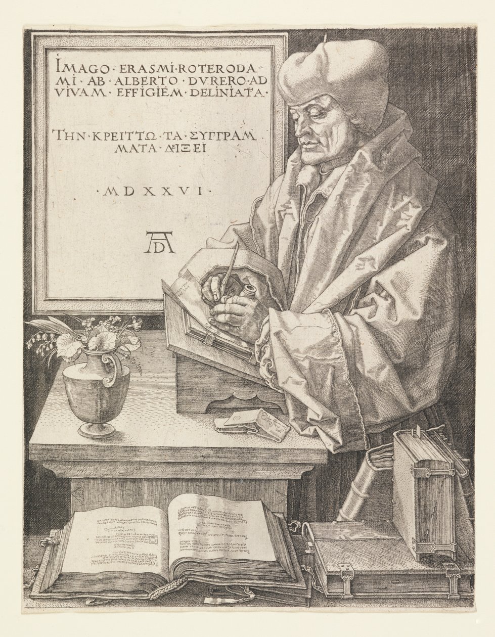 Erasmus door Albrecht Dürer