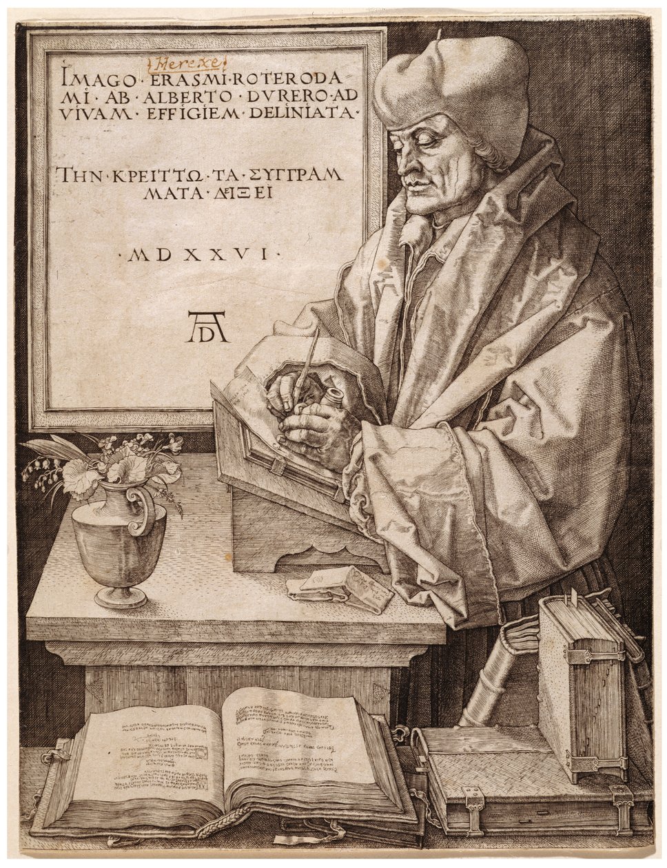 Erasmus of Rotterdam door Albrecht Dürer