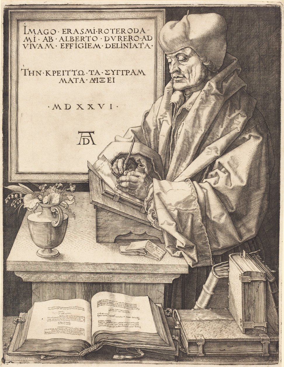 Erasmus van Rotterdam door Albrecht Dürer