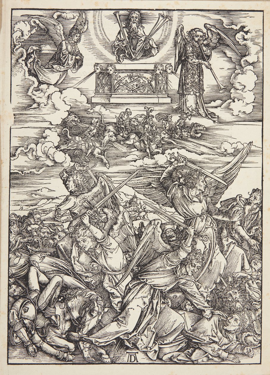 Vier wrekende engelen van de Eufraat door Albrecht Dürer
