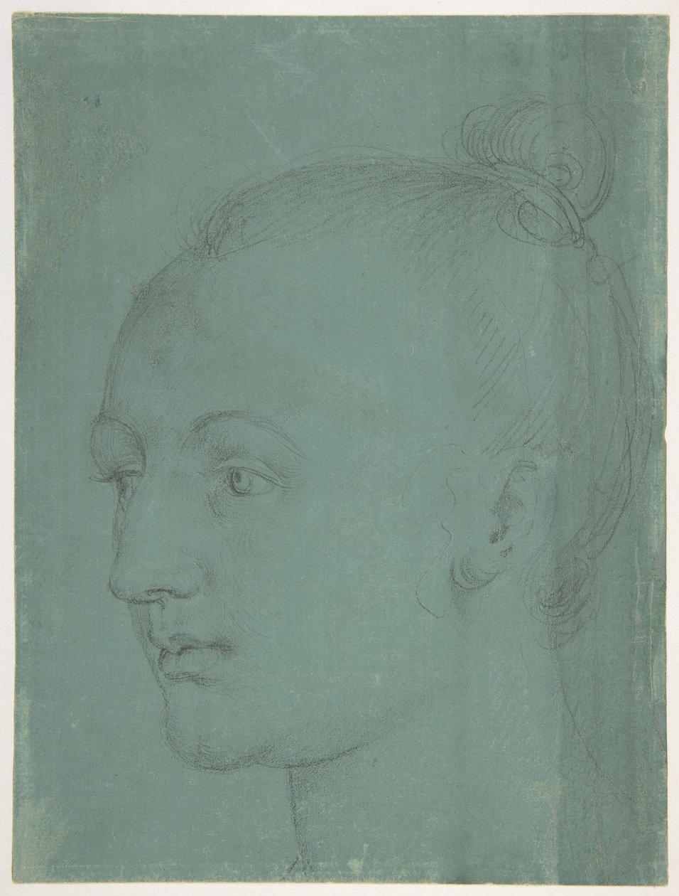Hoofd van een jonge vrouw door Albrecht Dürer