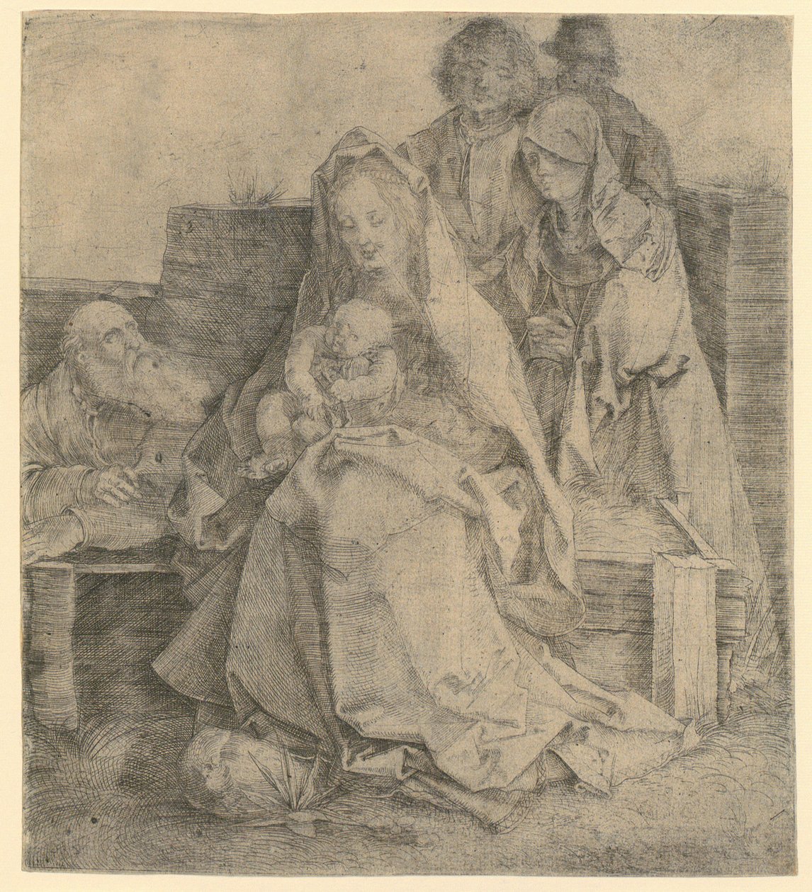 Heilige Familie, zes figuren door Albrecht Dürer