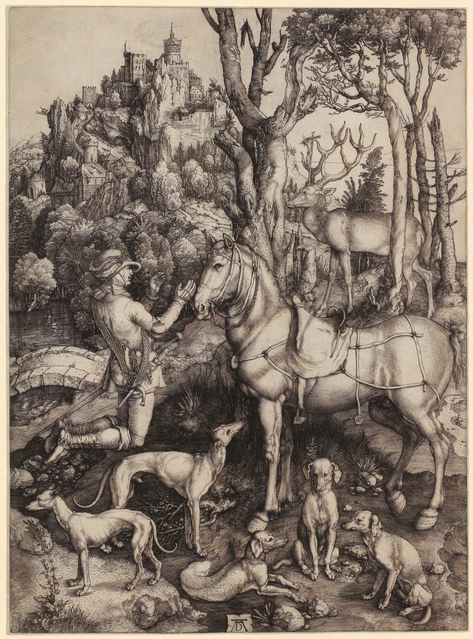 Heiliger Eustachius door Albrecht Dürer