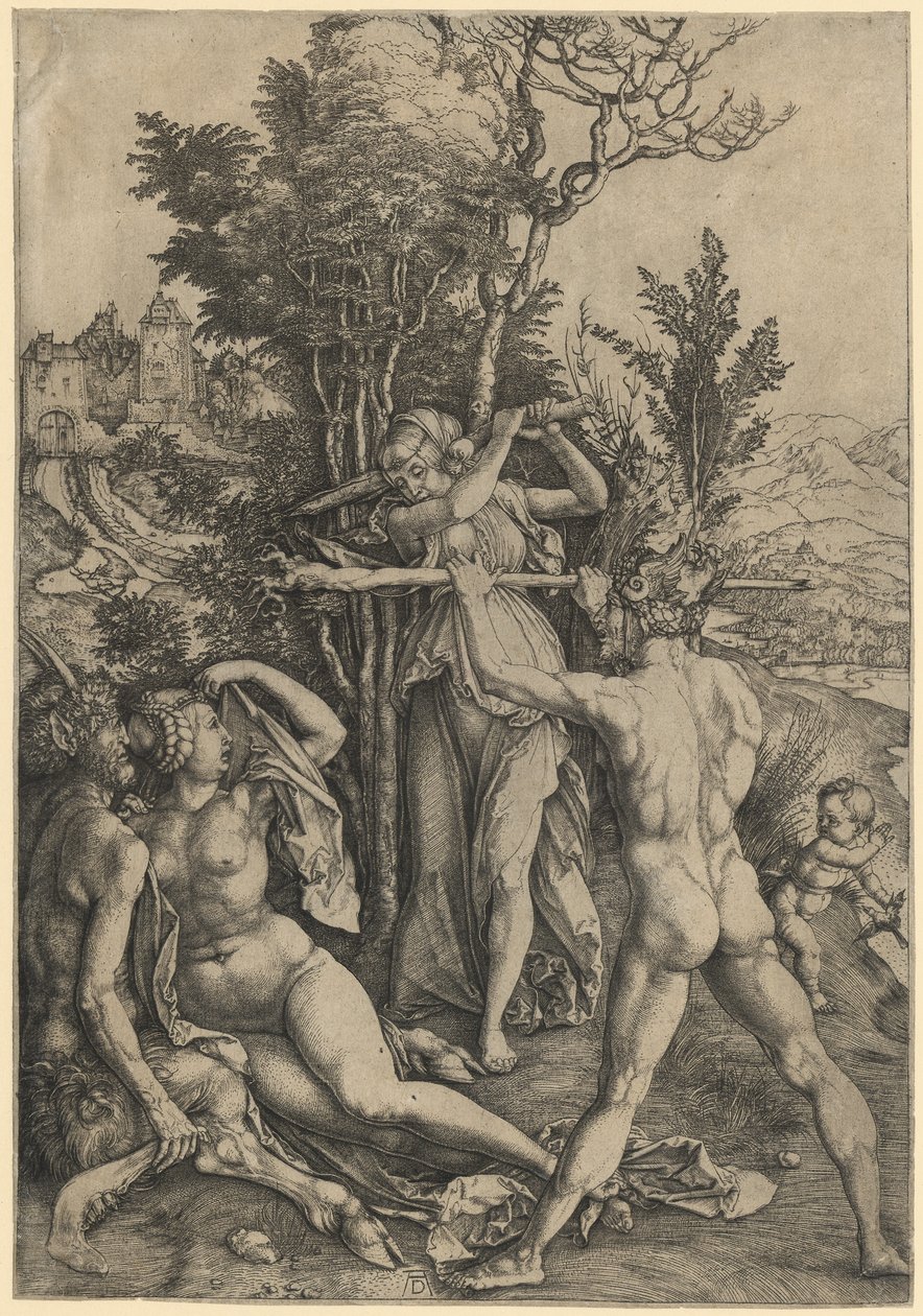 Hercules op een kruispunt door Albrecht Dürer