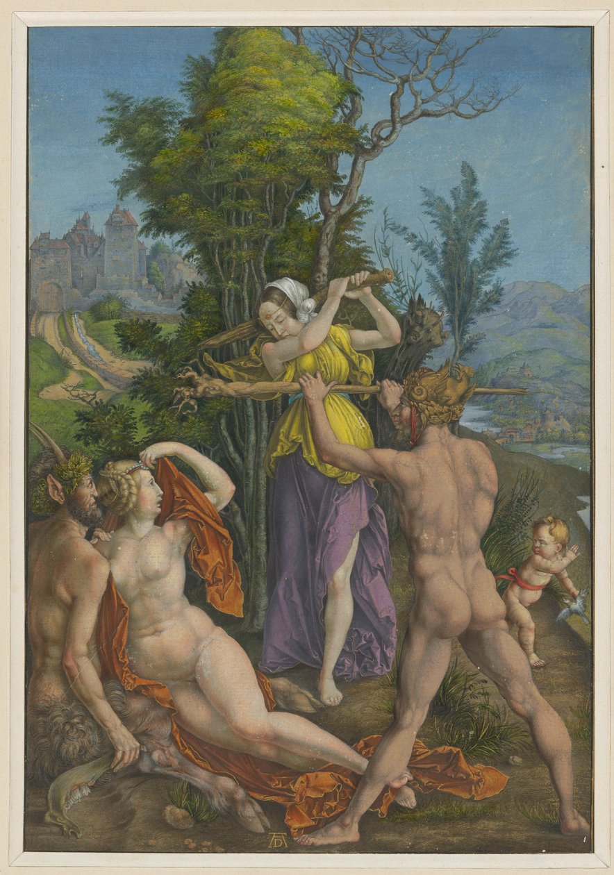 Hercules op een kruispunt door Albrecht Dürer