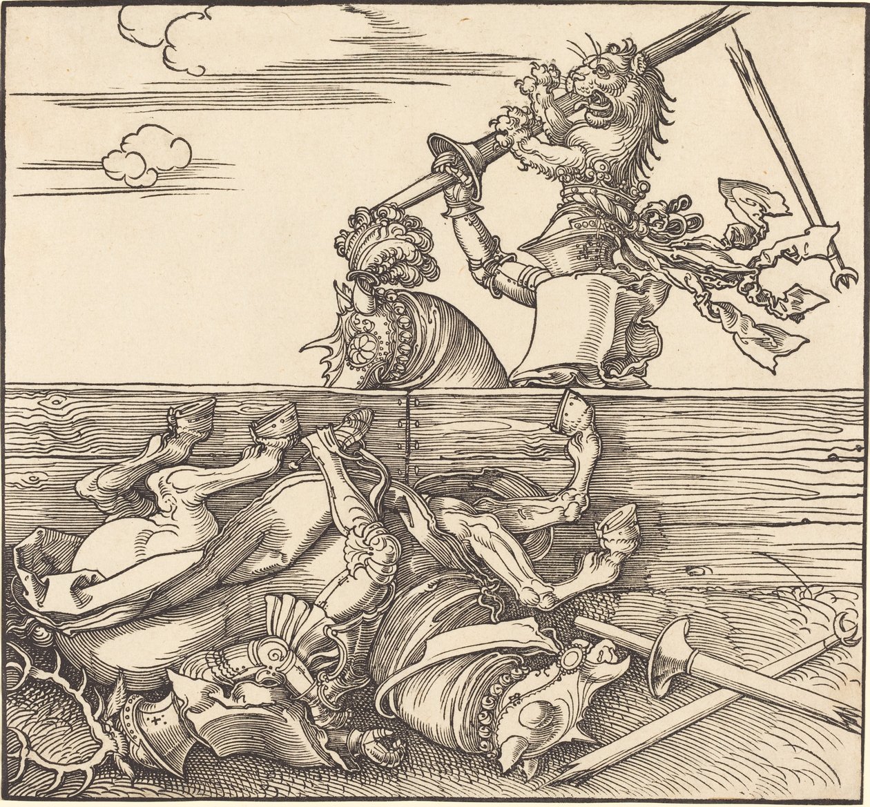 Italiaanse Toernooi door Albrecht Dürer