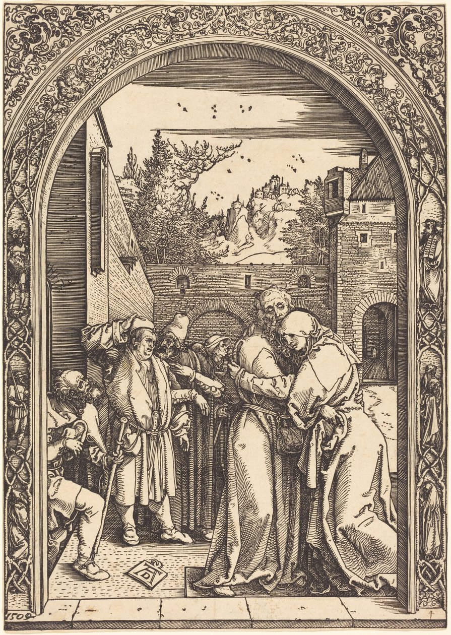 Joachim en Anna bij de Gouden Poort door Albrecht Dürer