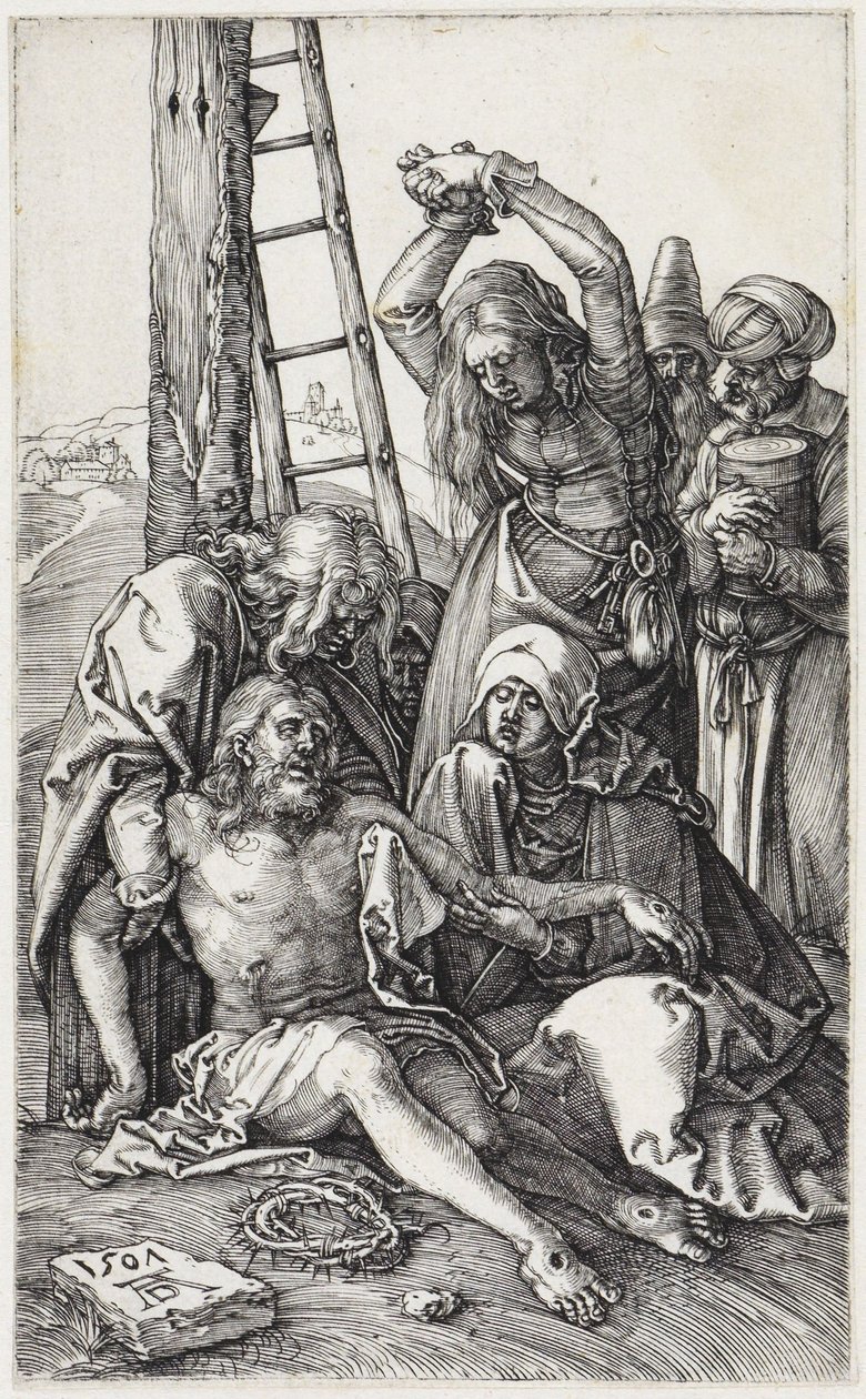 Kruisafneming en bewening van Christus door Albrecht Dürer