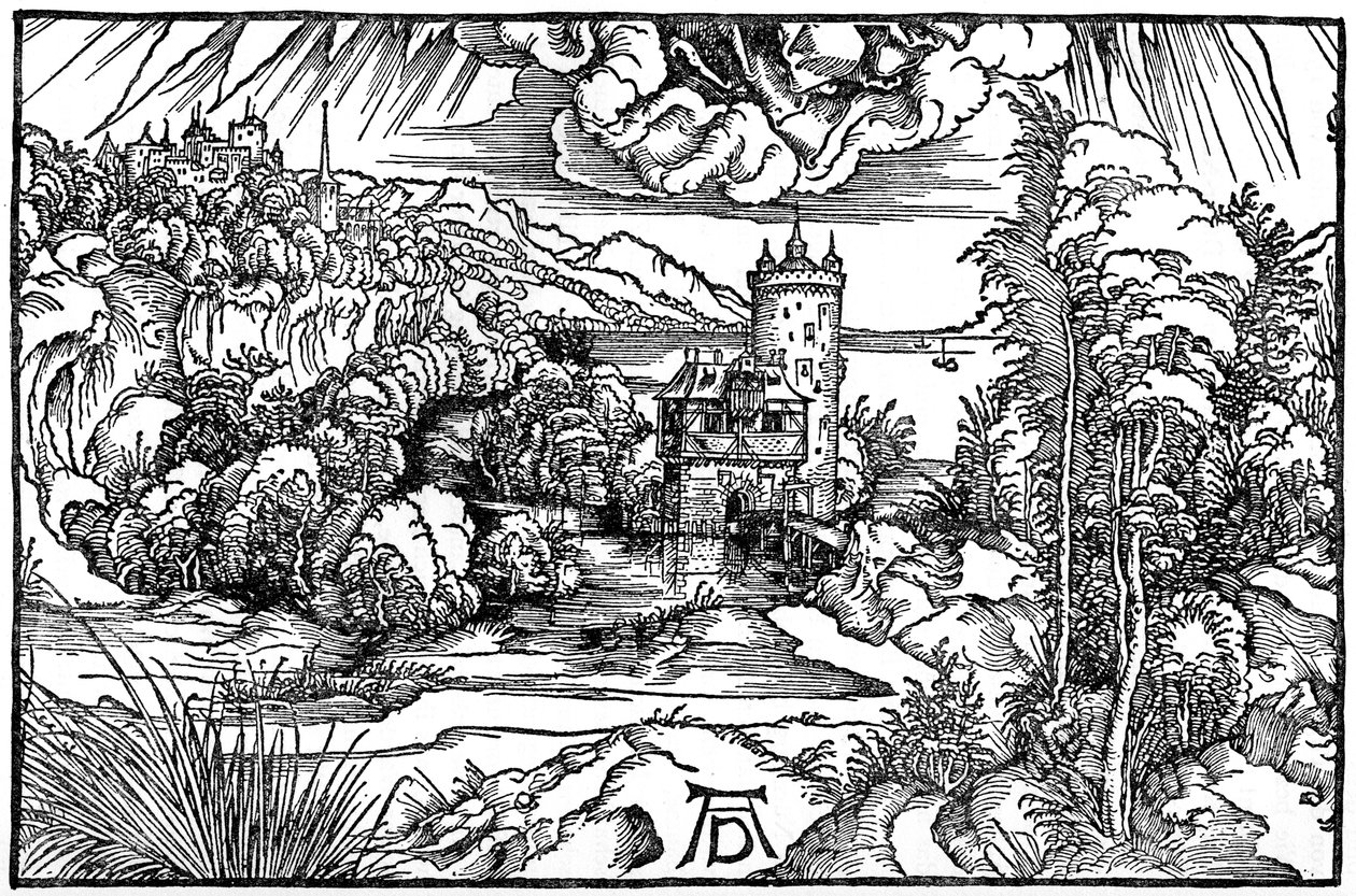 Landschap, 1498, 1936 door Albrecht Dürer