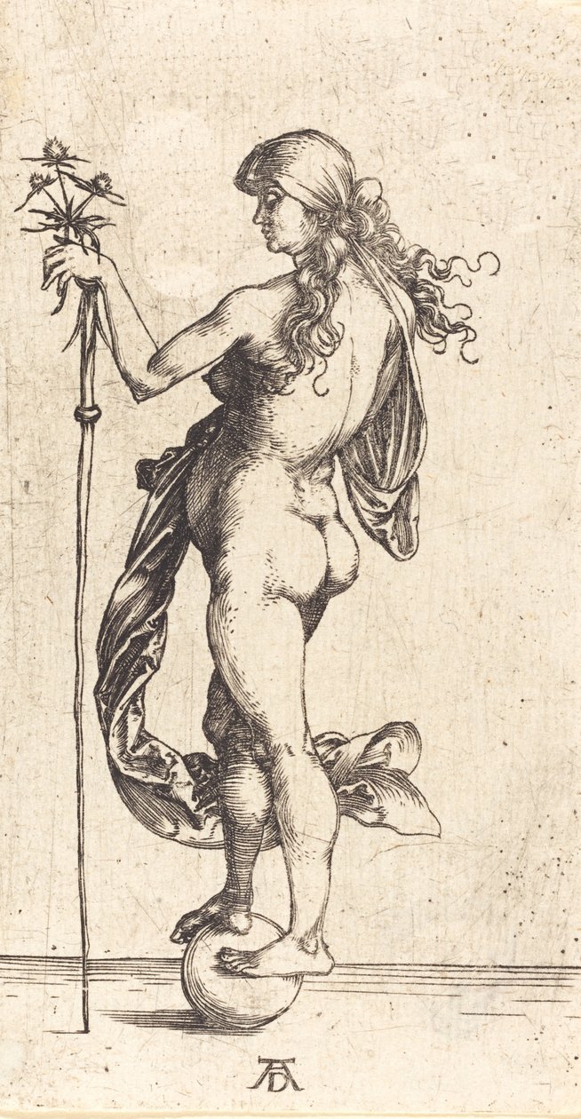 Kleine Fortuna, c. 1496 door Albrecht Dürer