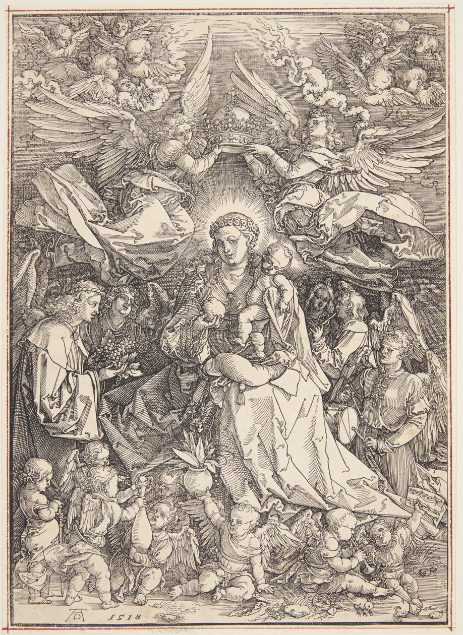 Madonna Koningin van de engelen door Albrecht Dürer
