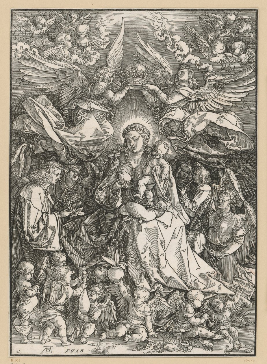 Maria als koningin van de engelen door Albrecht Dürer