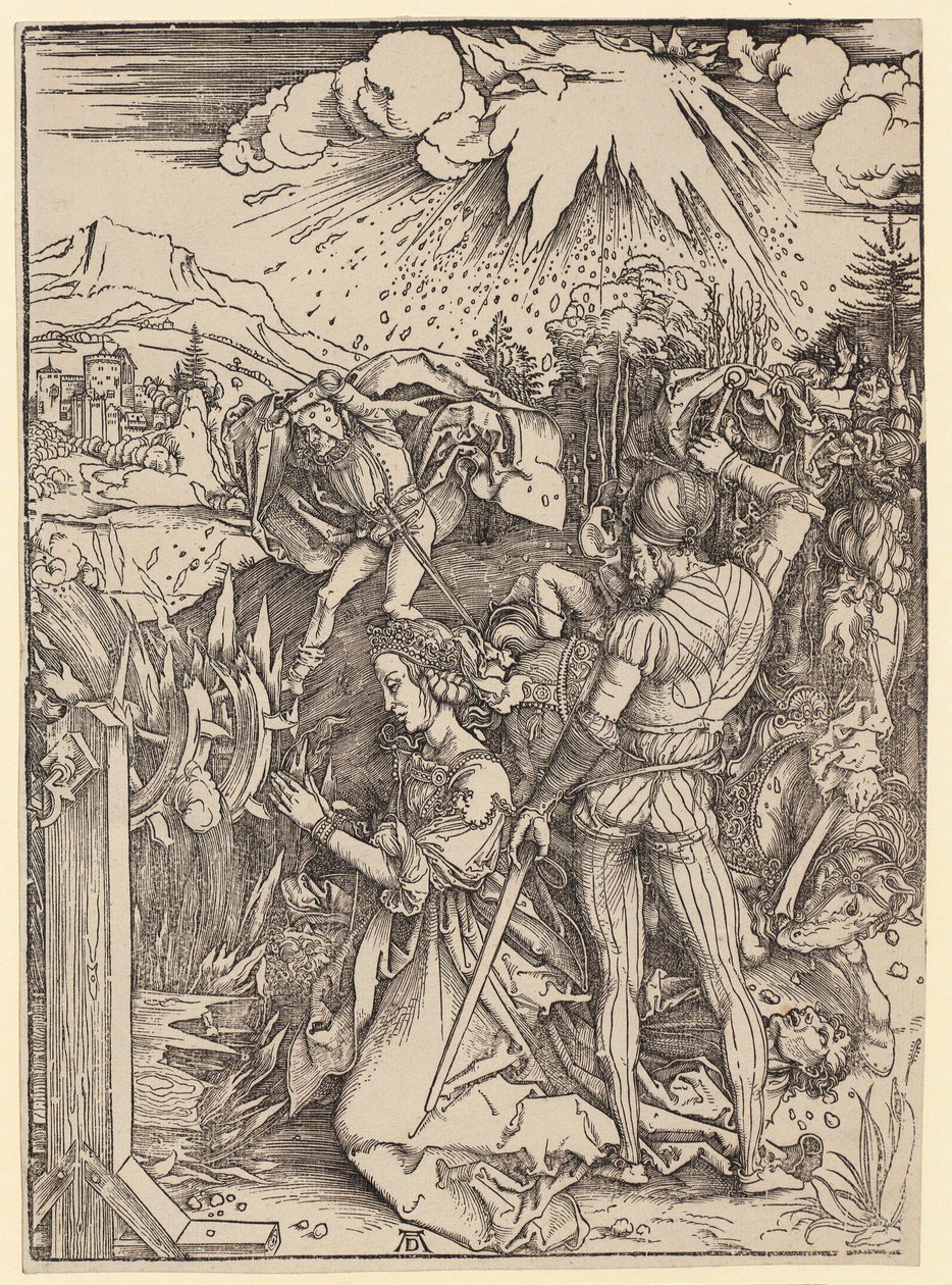 Martelaarschap van de heilige Catharina door Albrecht Dürer