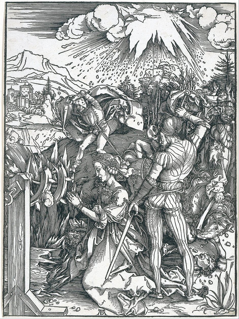 Martelaarschap van de heilige Catharina door Albrecht Dürer