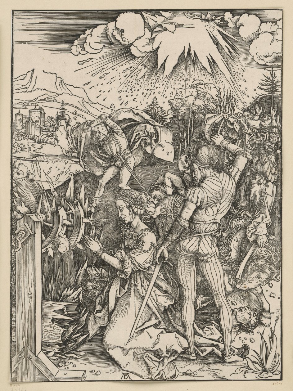 Martelaarschap van de heilige Catharina door Albrecht Dürer