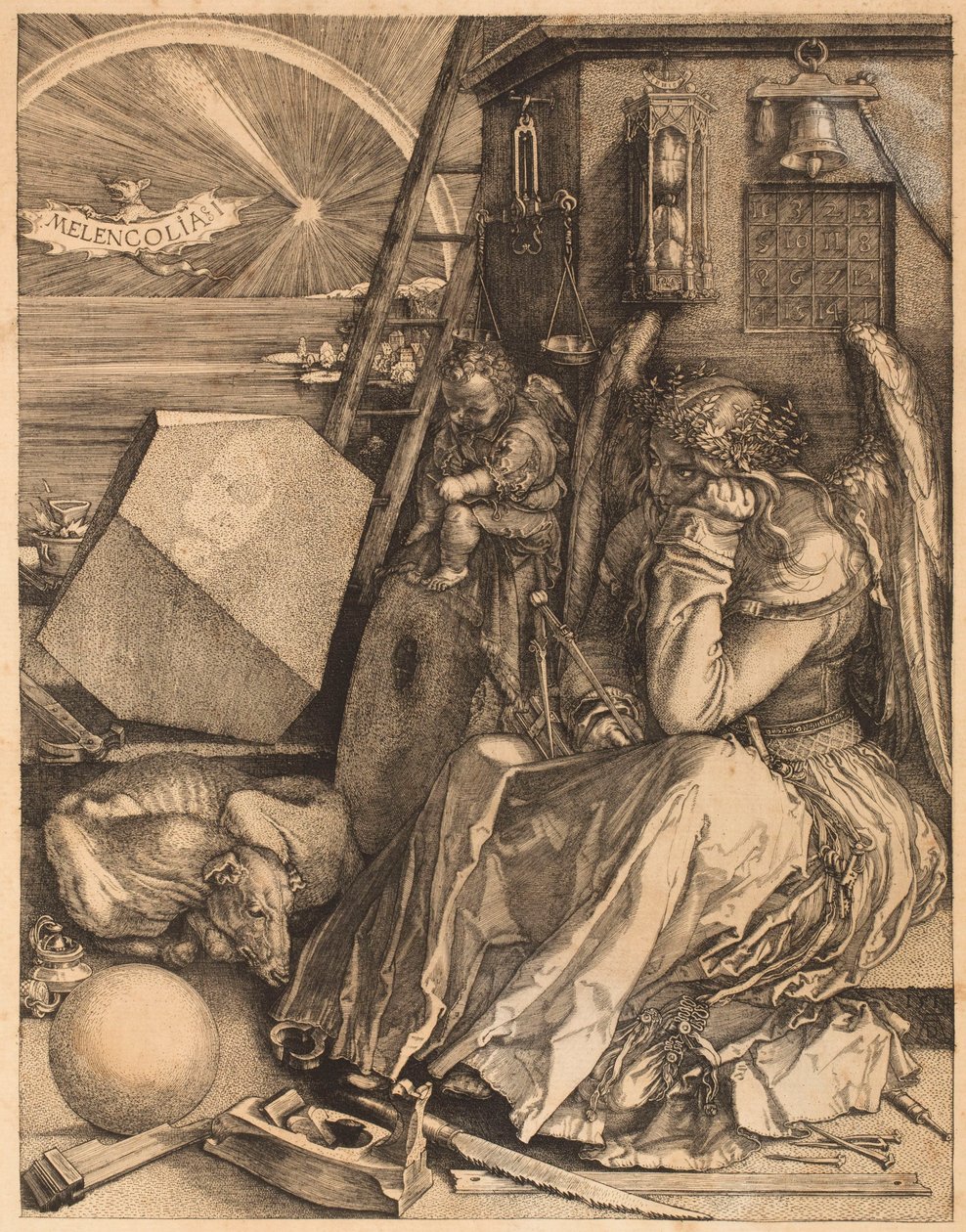 Melancholie door Albrecht Dürer