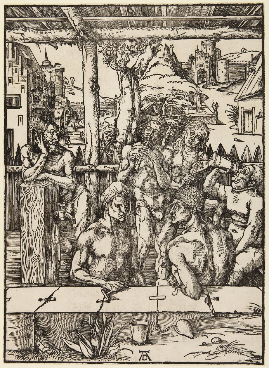 Mannenbad door Albrecht Dürer