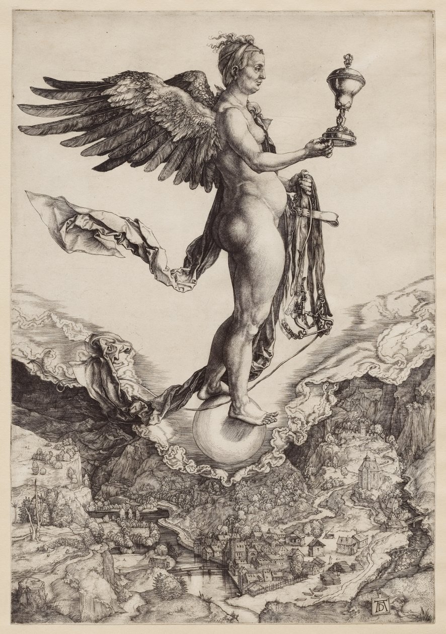Nemesis (Het grote fortuin) door Albrecht Dürer