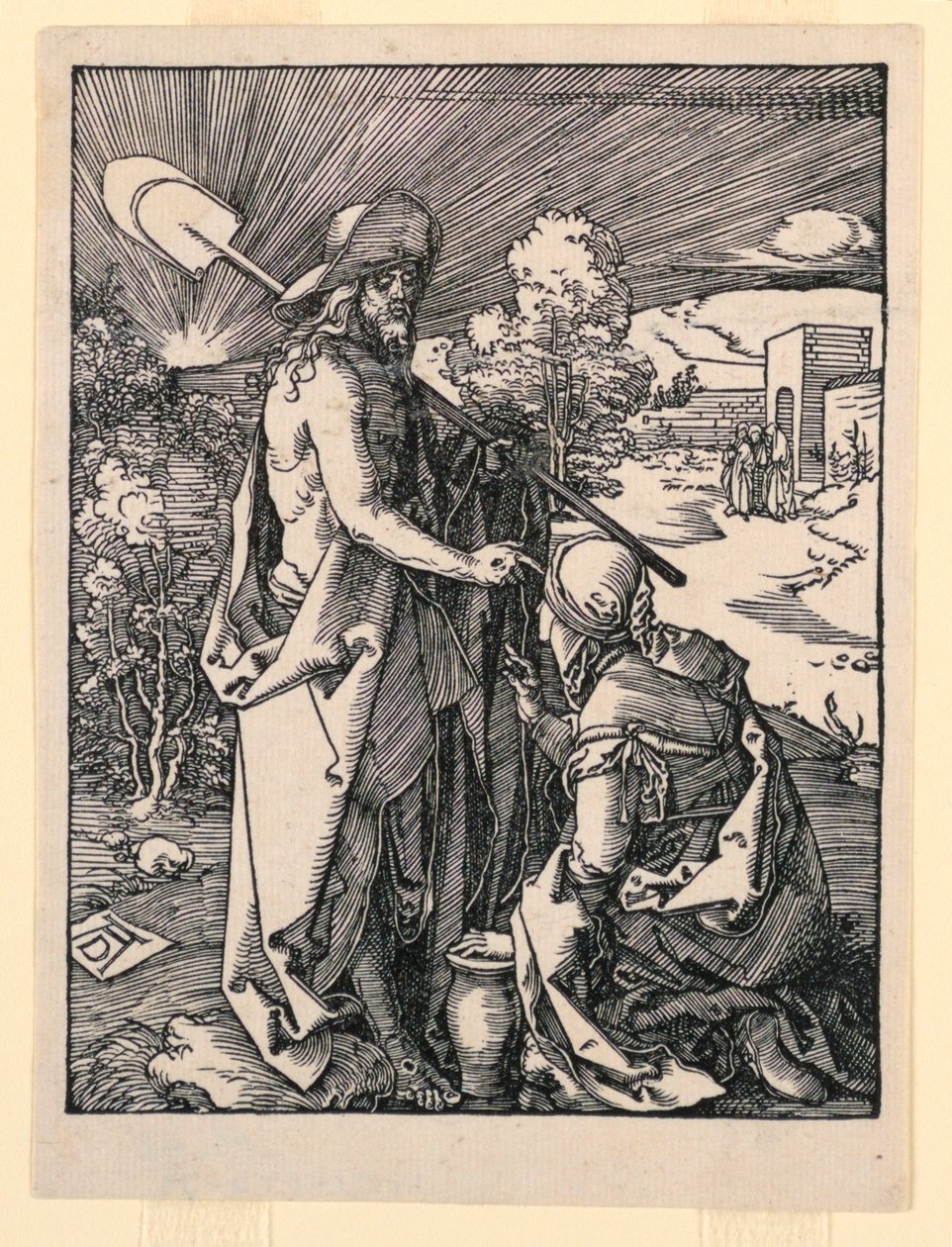 Noli me Tangere (Christus Verschijnt aan Maria Magdalena), uit De Kleine Passie Serie door Albrecht Dürer