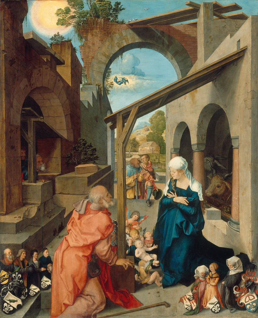 Paumgartner-altaar: De geboorte van Christus door Albrecht Dürer