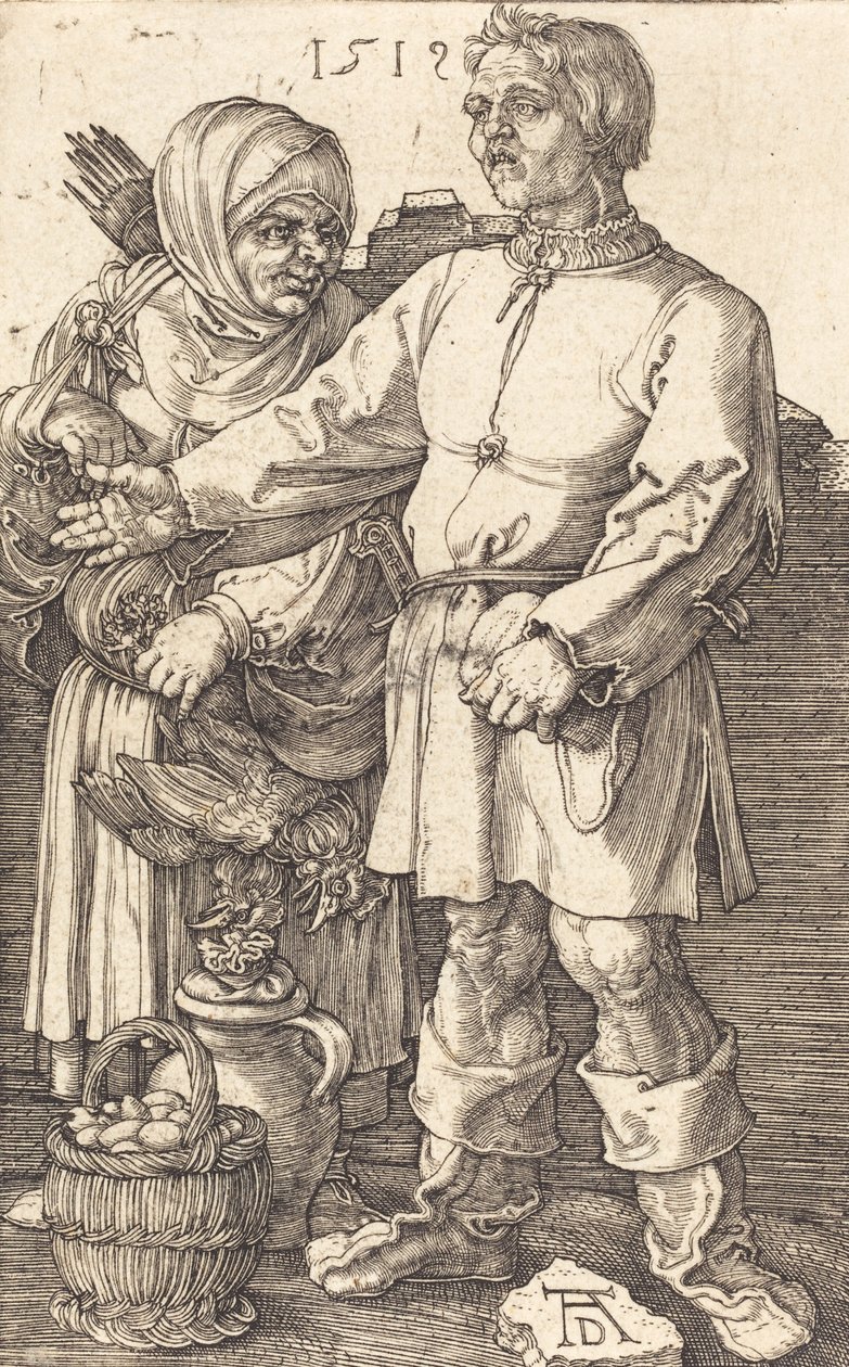 Boerenpaar op de Markt, 1519 door Albrecht Dürer