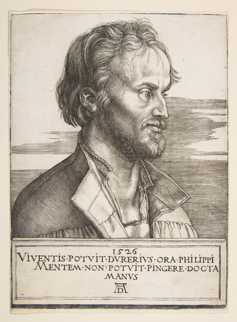 Philip Melanchthon, 1526 door Albrecht Dürer