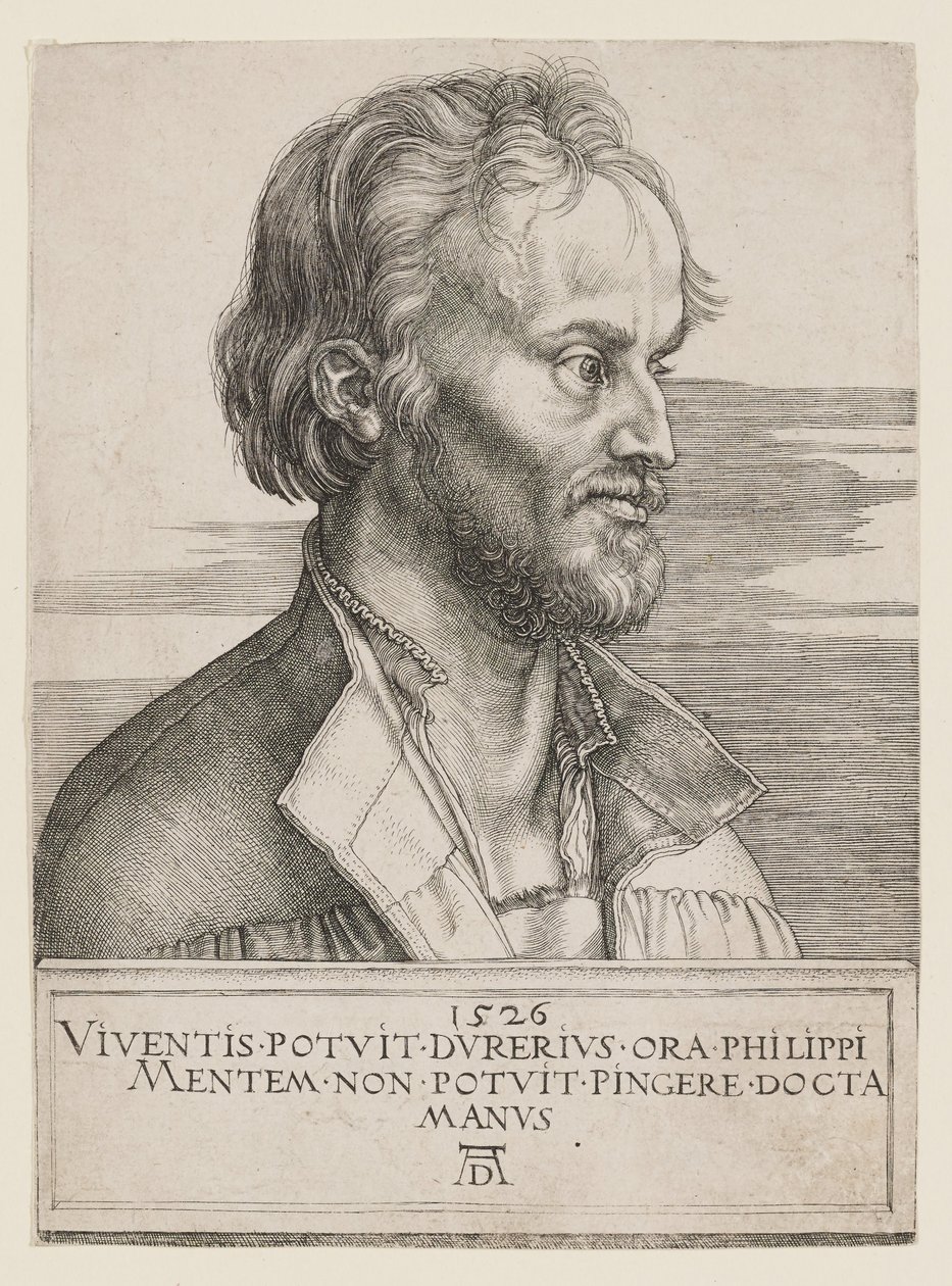 Philipp Melanchthon door Albrecht Dürer
