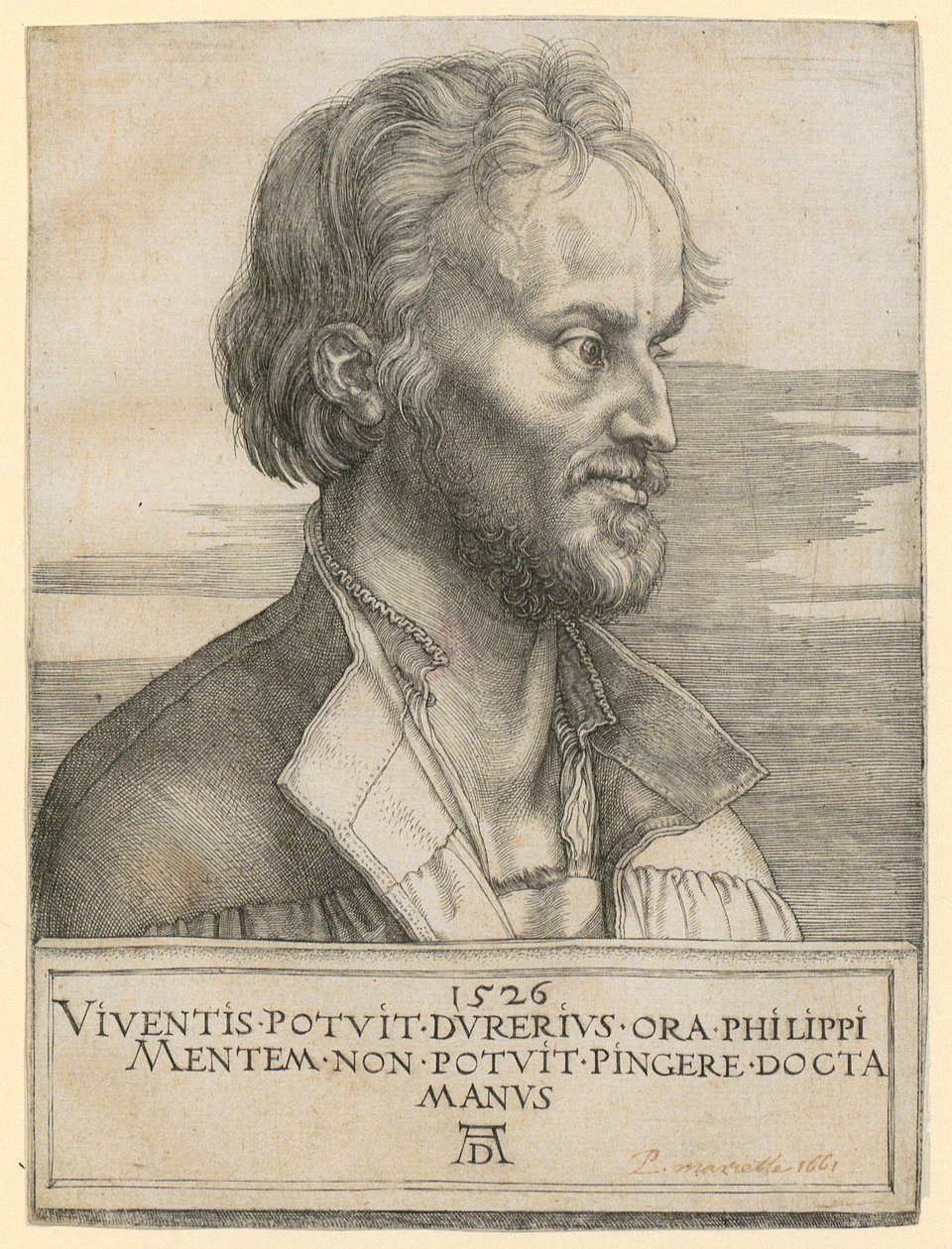 Portret van Philipp Melanchthon door Albrecht Dürer
