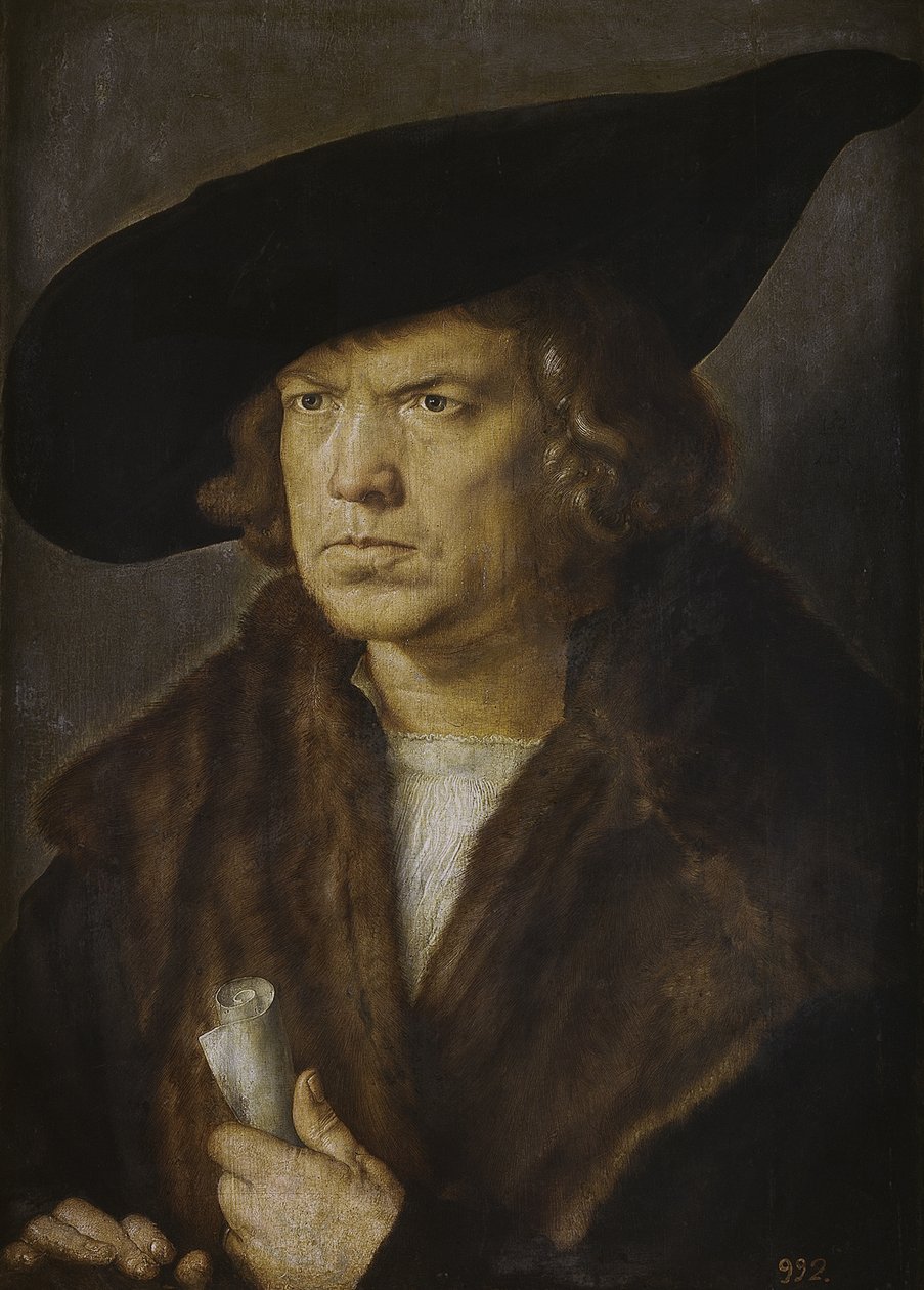 Portret van een Onbekende Man door Albrecht Dürer