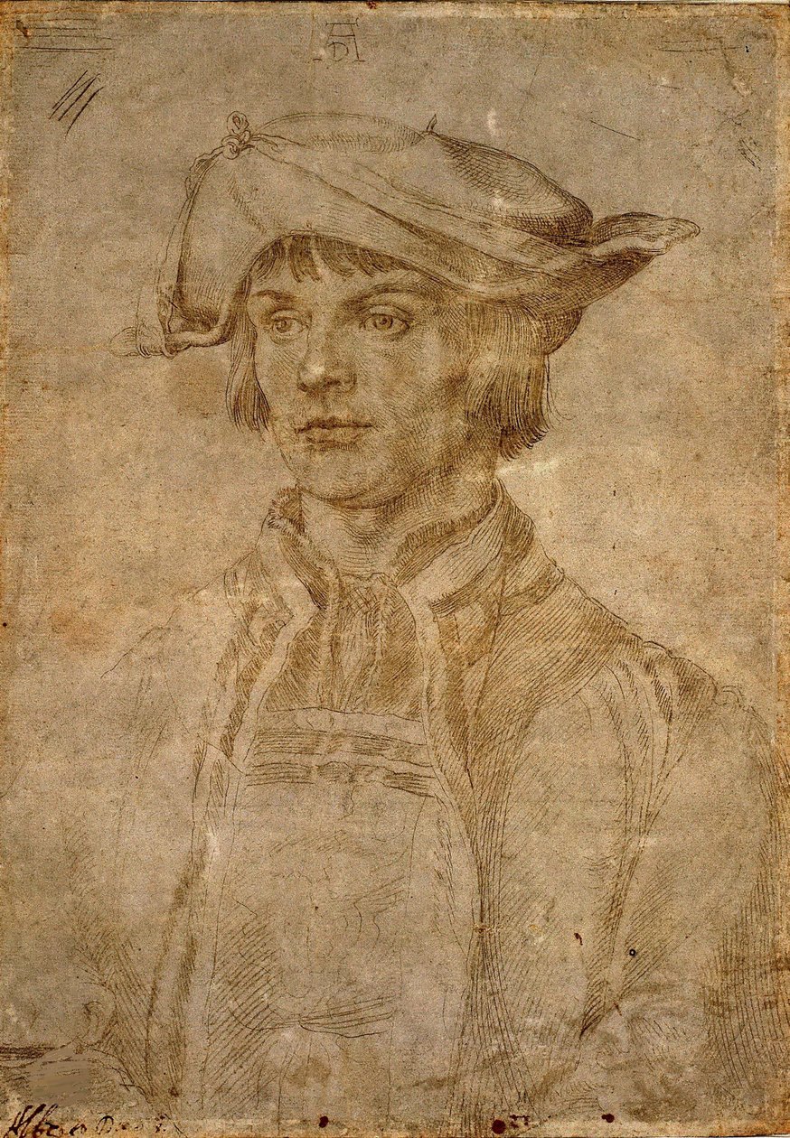 Portret van Lucas van Leyden, 1521 door Albrecht Dürer