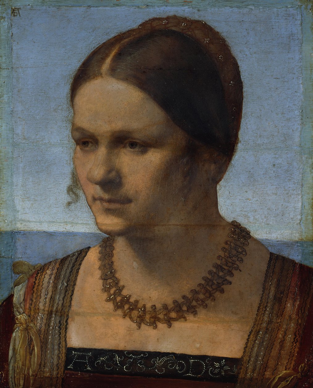 Portret van een jonge Venetiaanse vrouw door Albrecht Dürer