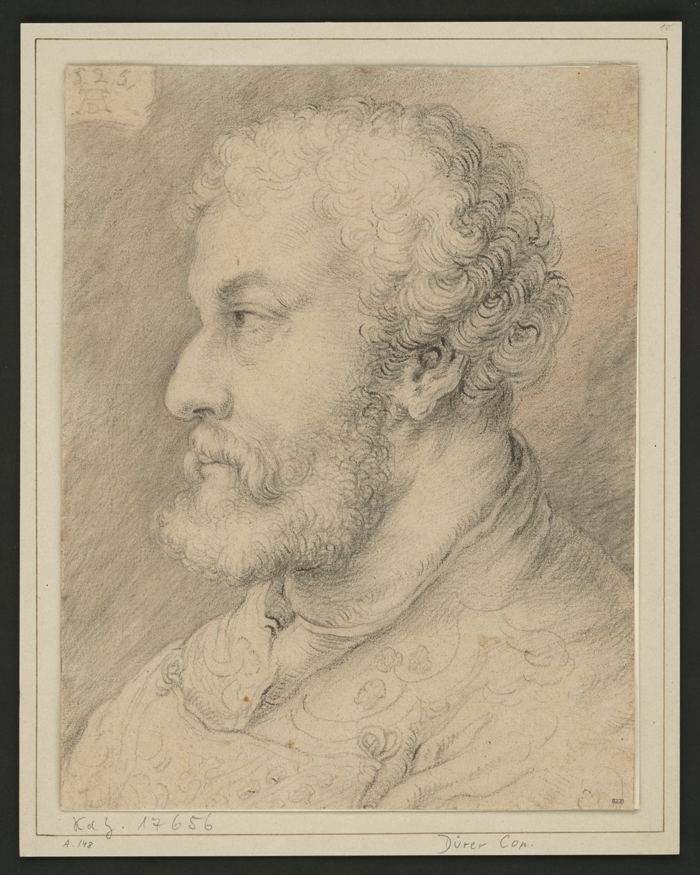 Profielportret van Raymund Fugger? door Albrecht Dürer