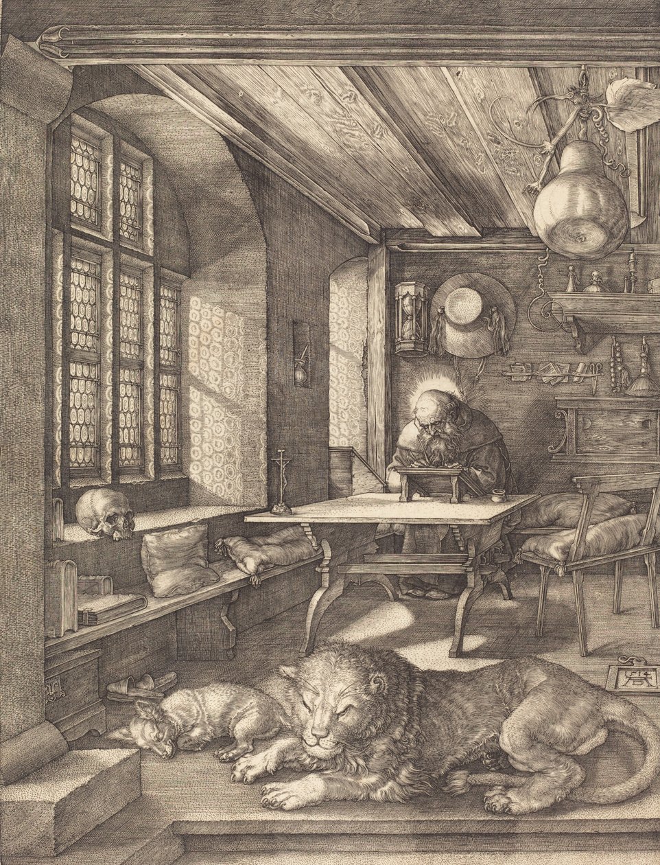 Sint Hiëronymus in Zijn Studie, 1514 door Albrecht Dürer