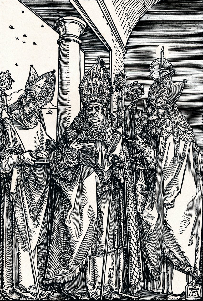 Heiligen Nicolaas, Ulrich en Erasmus, 1508 1906 door Albrecht Dürer