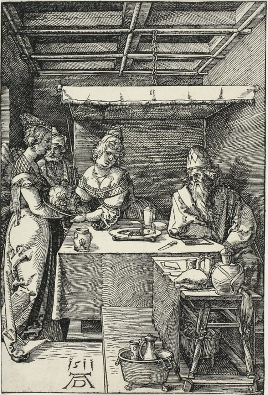 Salome Presenteert het Hoofd van Johannes de Doper aan Herodias door Albrecht Dürer