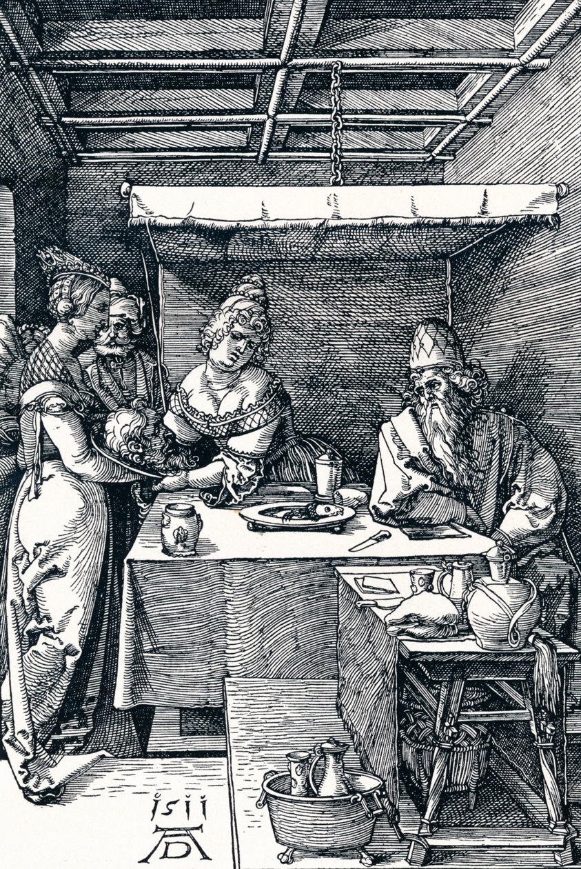 Salome Presenteert het Hoofd van Johannes de Doper aan Herodias, 1511, 1906 door Albrecht Dürer